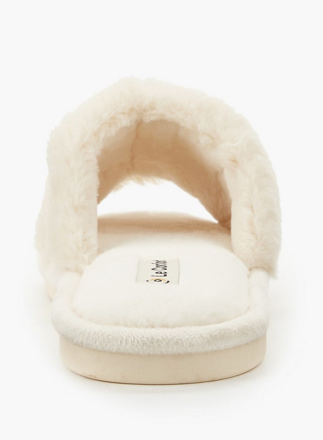 Le Confort Women Faux Fur Bedroom Slippers - Image 5